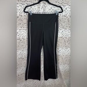 BEBE SPORT GEM LOGO FLARE PANTS